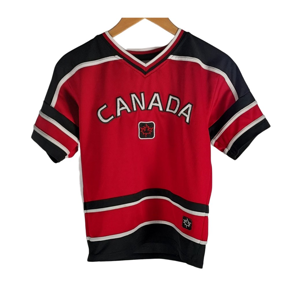 Canada Team Hockey Jersey Shirt 14/16 Sports Gear Youth Teepee Sports Athletic